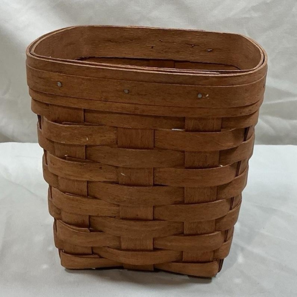 Workshops of Gerald E Henn Basket 1995 Workshops Warren Ohio Handwoven Wood 6"
